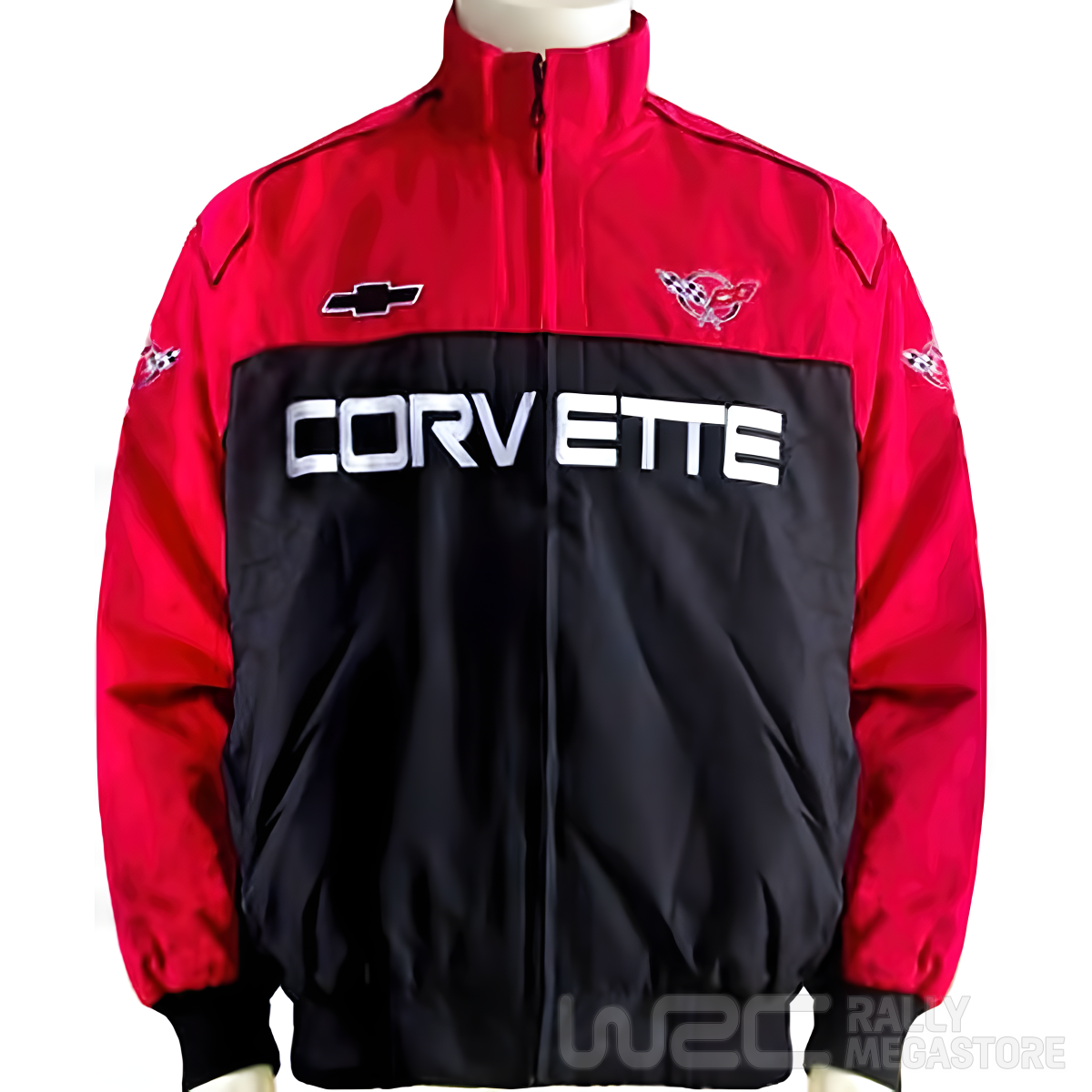 BLOUSON CHEVROLET CORVETTE ROUGE ET NOIR | WRC Rally Mega.Store