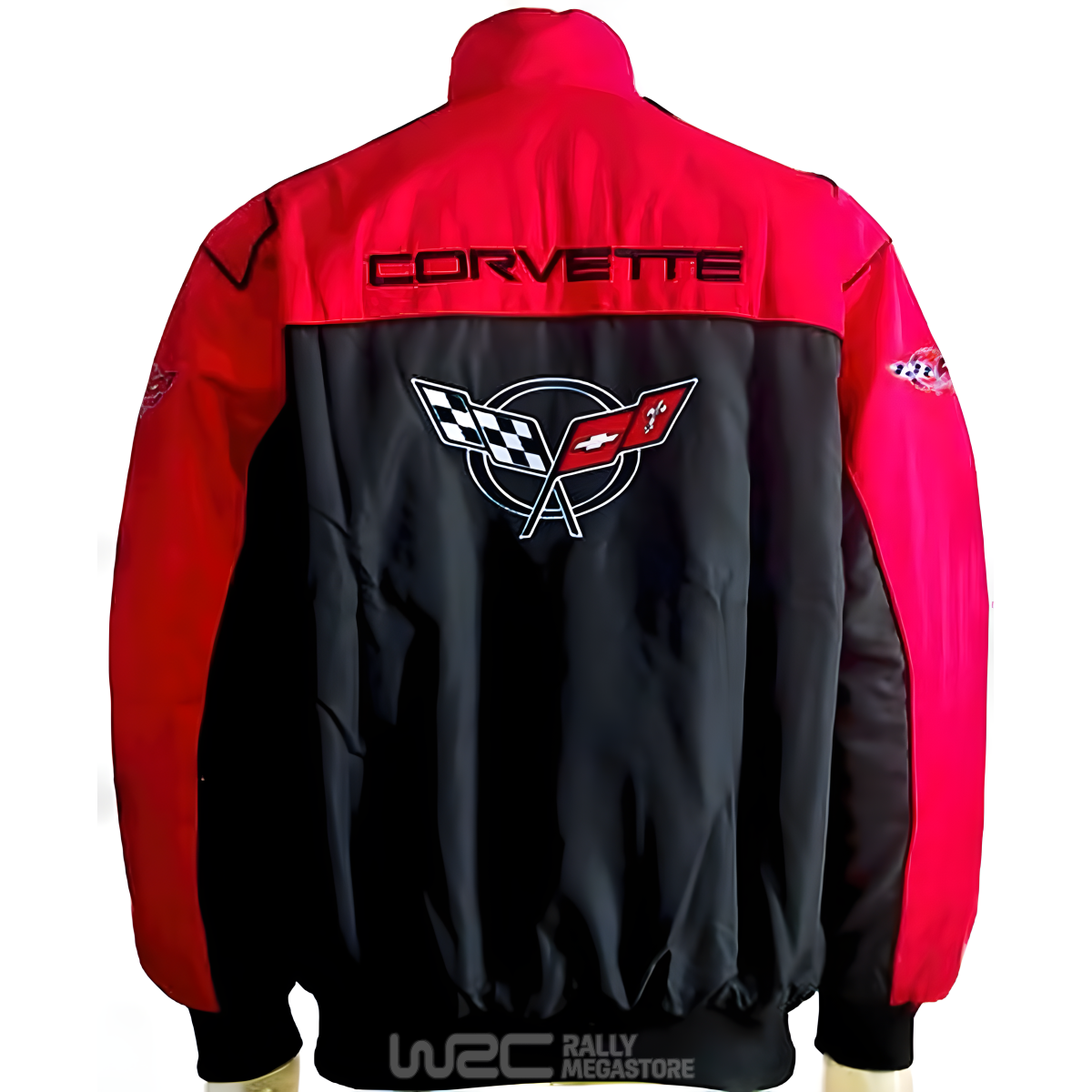 BLOUSON CHEVROLET CORVETTE ROUGE ET NOIR | WRC Rally Mega.Store