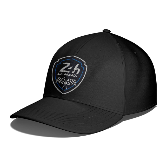 CASQUETTE 24H MANS Noire : Précision et Passion