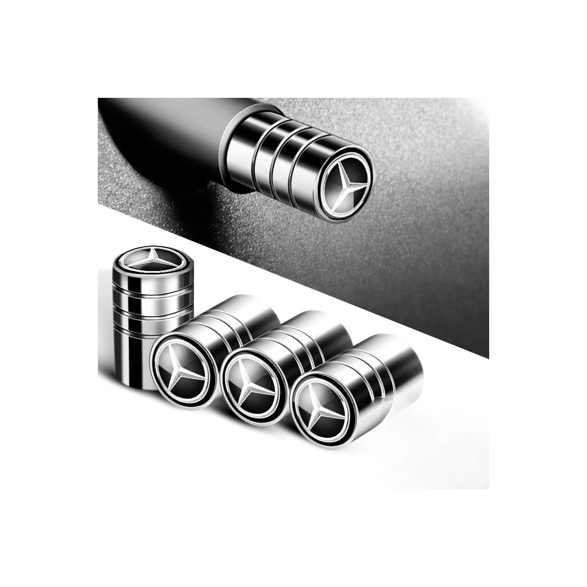 BOUCHON DE VALVE DE PNEU POUR VOITURE MERCEDES | WRC Rally Mega.Store